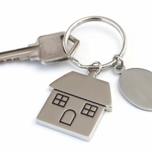 Engraved stainless steel keychain